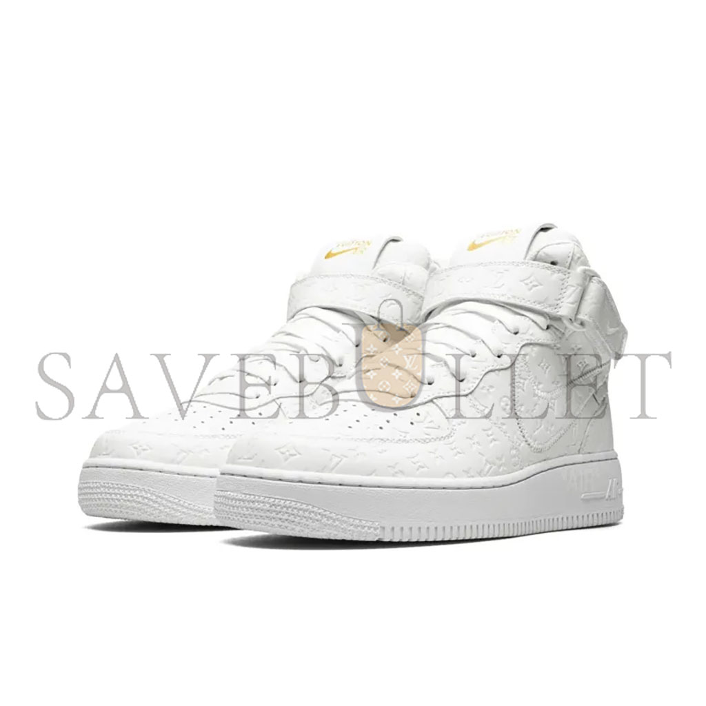 NIKE LOUIS VUITTON AIR FORCE 1 MID BY VIRGIL ABLOH WHITE 1A9V90